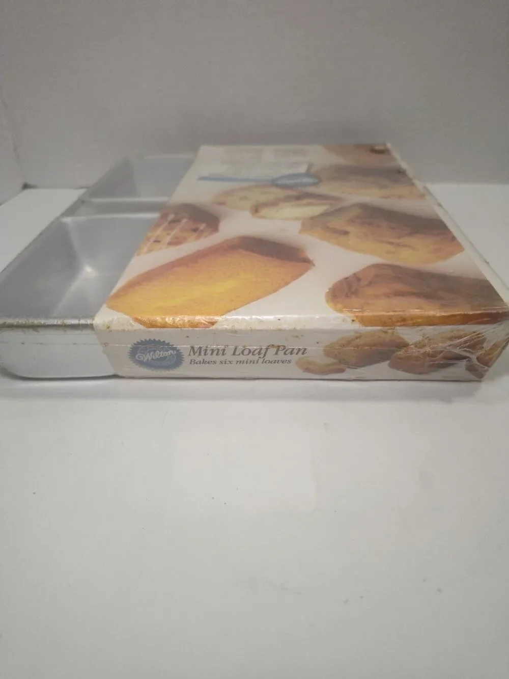 Wilton Mini Loaf Pan 6 Cavity Aluminum Bakeware NOS Sealed w/ Recipes